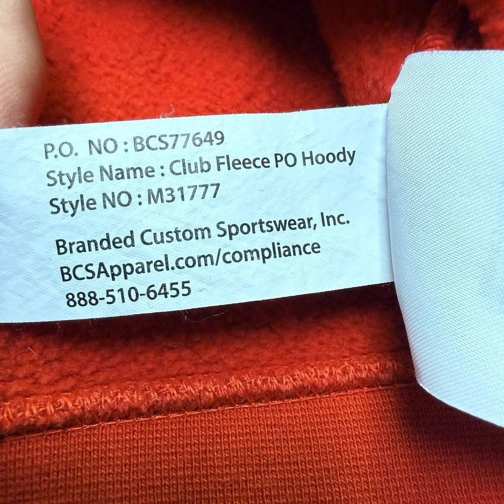 Ohio State Buckeyes Hoodie‎ Sweatshirt Club Fleece Mens Medium Red NCAA Football